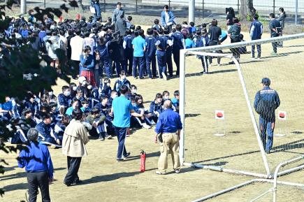 水消火器を使って実際に体験