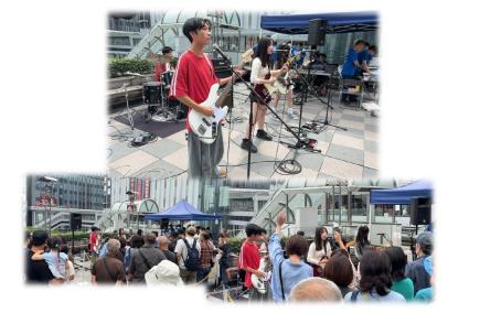 会場は、仙台駅東口ペデストリアンデッキ