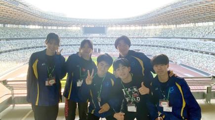 憧れの聖地、国立競技場にて