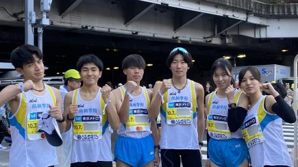 全員が完走、晴れやかな笑顔で