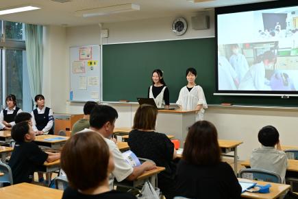 在校生による中学校紹介